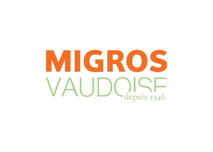 Zentrale der Migros Waadt aus der Vogelperspektive Migros Vaudoise depuis 1946